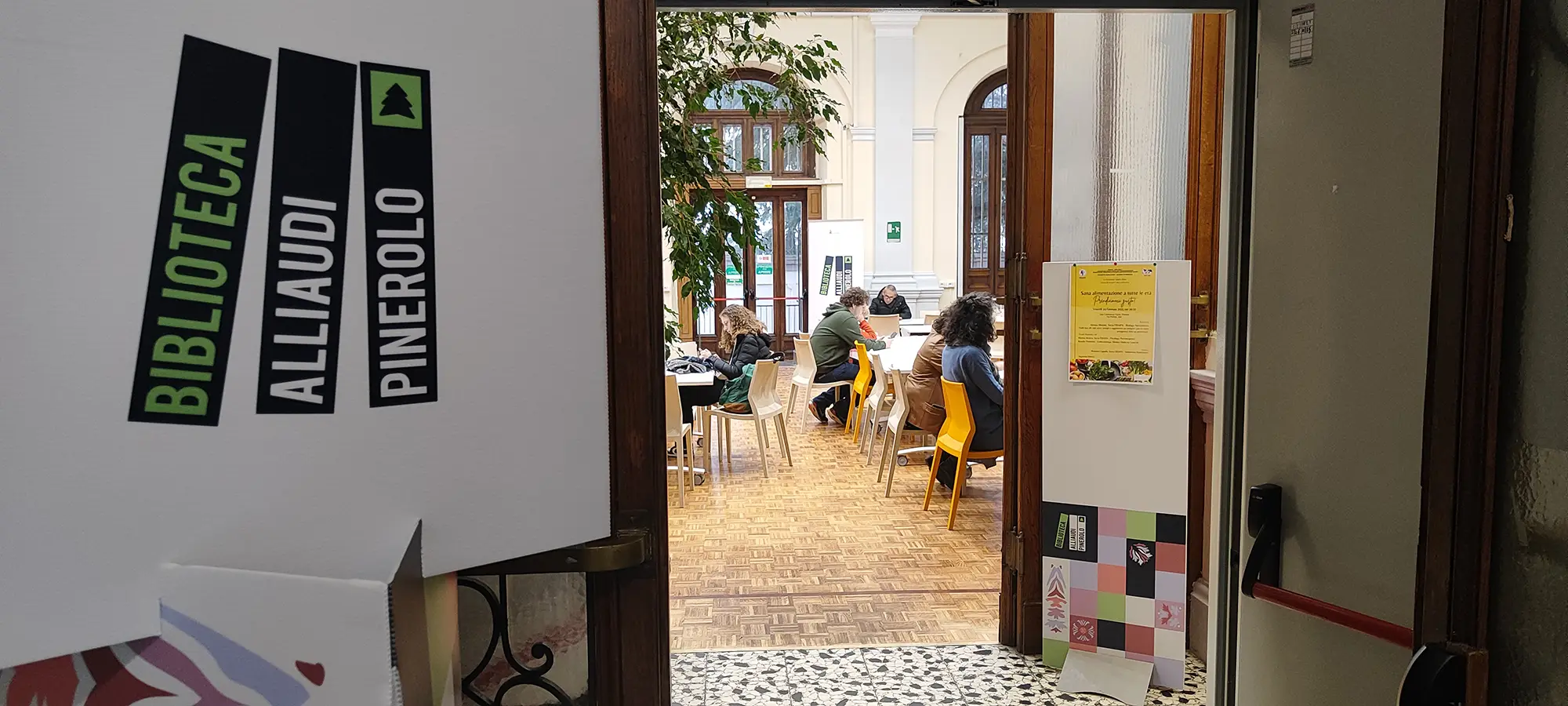 Immagine illustrativa degli spazi della Biblioteca Alliaudi