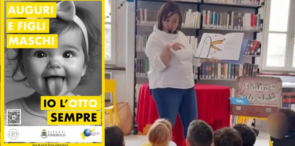 Locandina dell'evento e immagine di Monica in viaggio con le storie